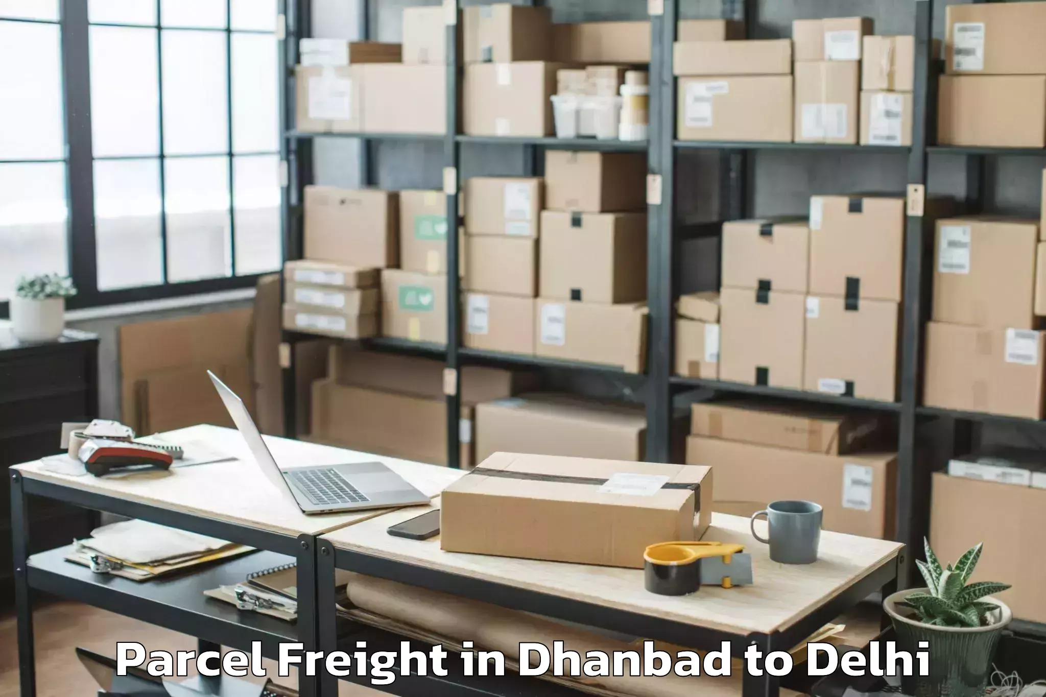 Expert Dhanbad to Defence Colony Parcel Freight